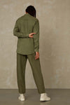 TAJA | LEAF GREEN LINEN