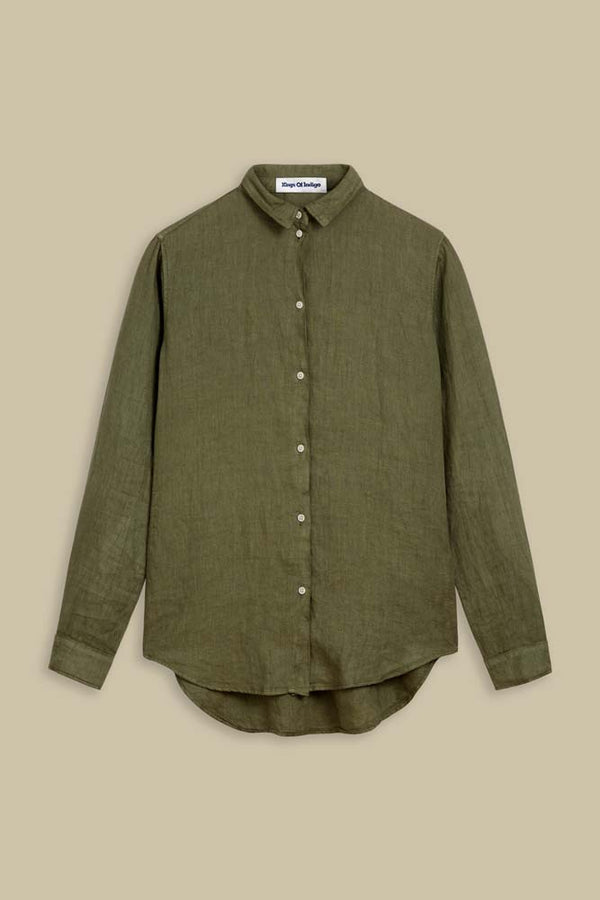 TAJA | LEAF GREEN LINEN