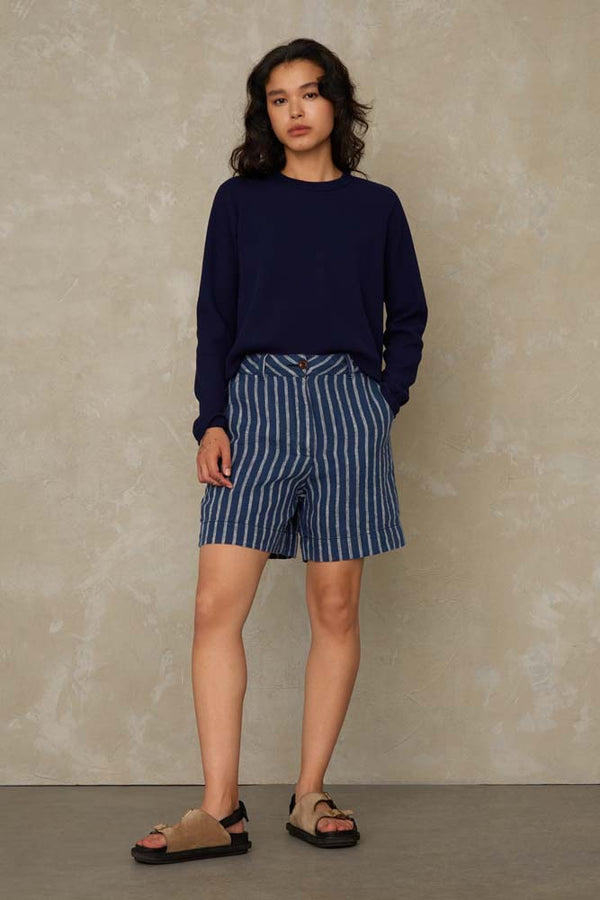 BANGJA | LINEN NAVY STRIPE