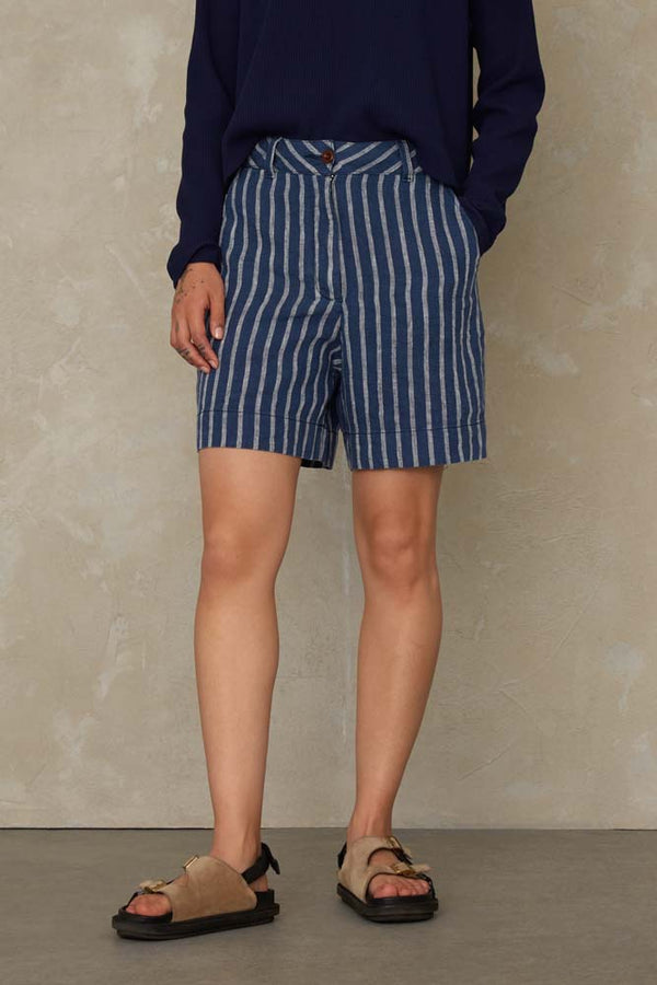 BANGJA | LINEN NAVY STRIPE