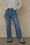 LIORA CROPPED | ECO RECYCLED BLUE USED