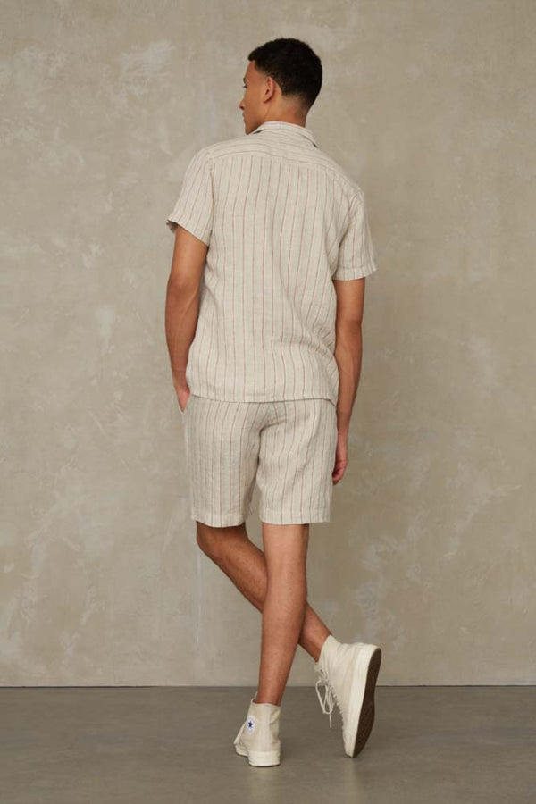 CRONUS | LINEN STRIPE RED
