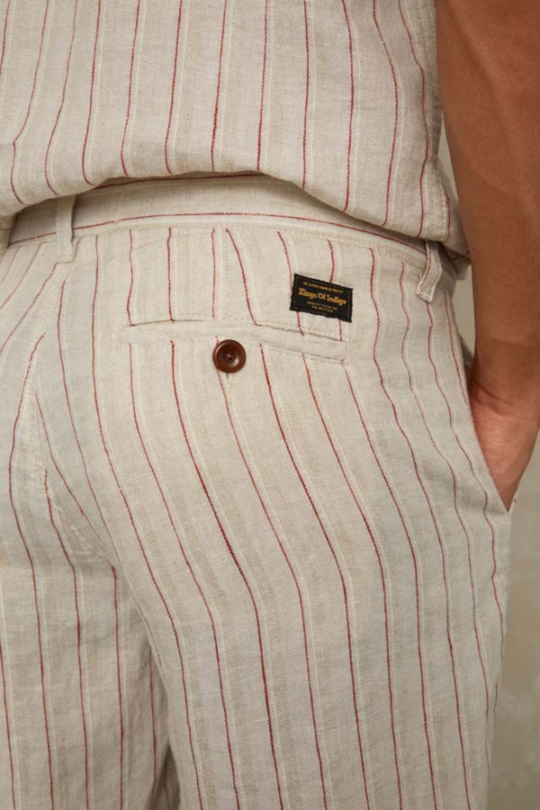 CRONUS | LINEN STRIPE RED