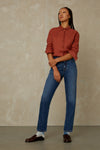CAROLINE CROPPED | CLEAN BLUE WORN REFIBRA