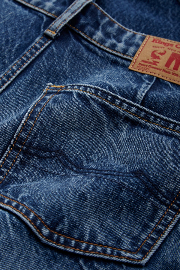 LEILA CROPPED | CLEAN BLUE WORN REFIBRA