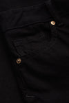LIORA CROPPED | HOLO RECYCLED STAY BLACK