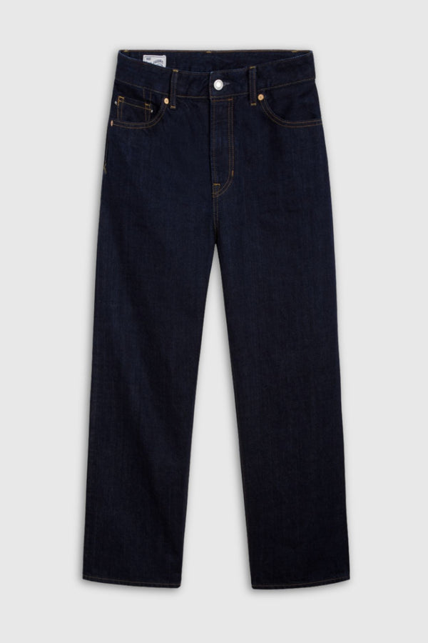 LIORA CROPPED SELVAGE | CLEAN EASY FADE INDIGO RINSE