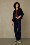LIORA CROPPED SELVAGE | CLEAN EASY FADE INDIGO RINSE