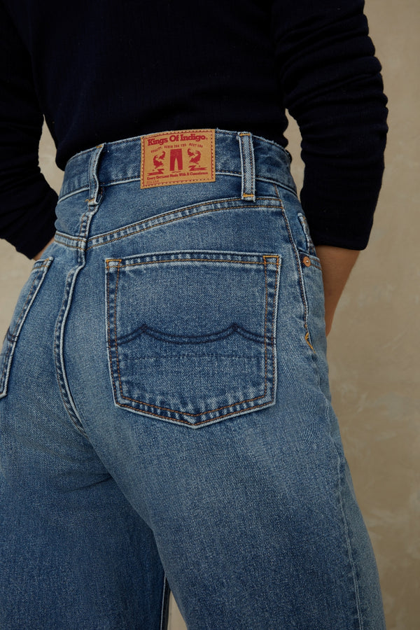 LIORA CROPPED | ECO HOLO VINTAGE LIGHT BLUE