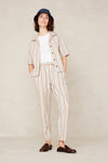 LOURDES | ECRU HEMP STRIPE