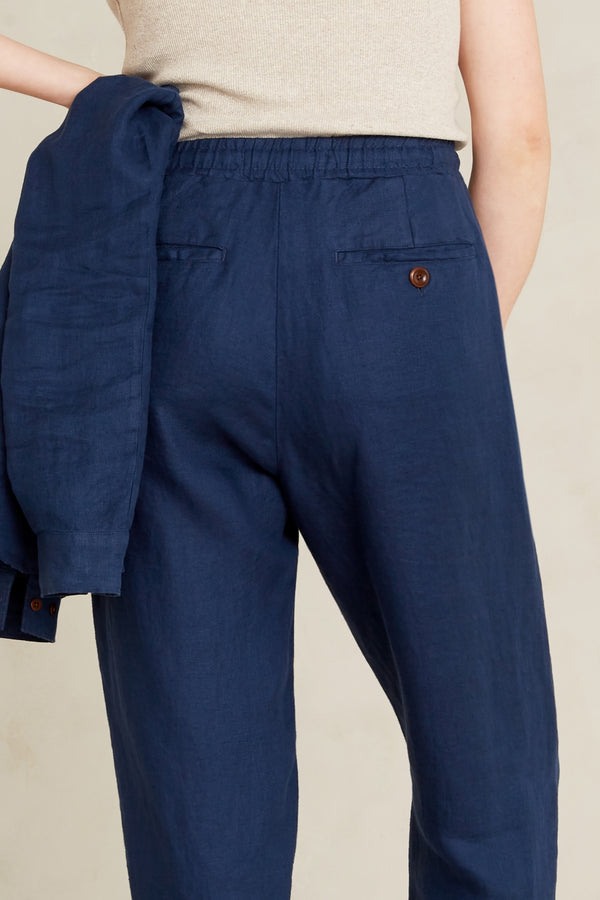 LOURDES | WORKER BLUE LINEN
