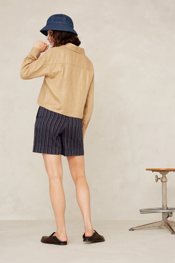 BANGJA | BLUE LINEN STRIPE