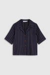 MORRIGAN | BLUE LINEN STRIPE