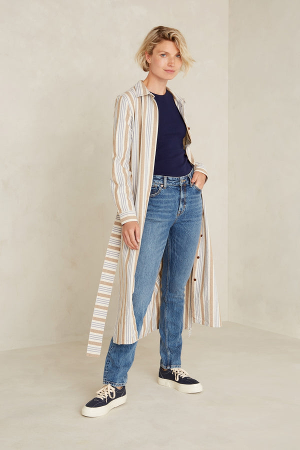 MAGGY | ECRU HEMP STRIPE