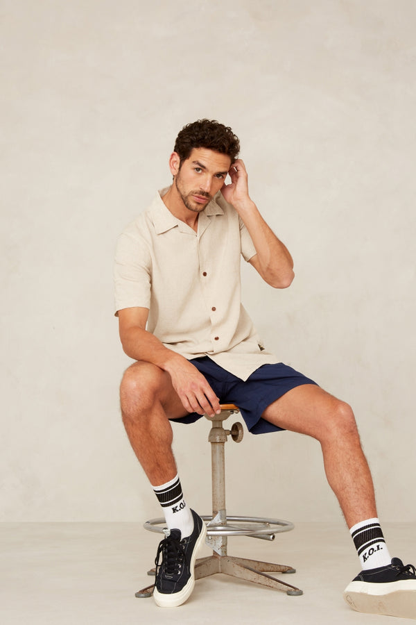 CRONUS | WORKER BLUE LINEN MIX