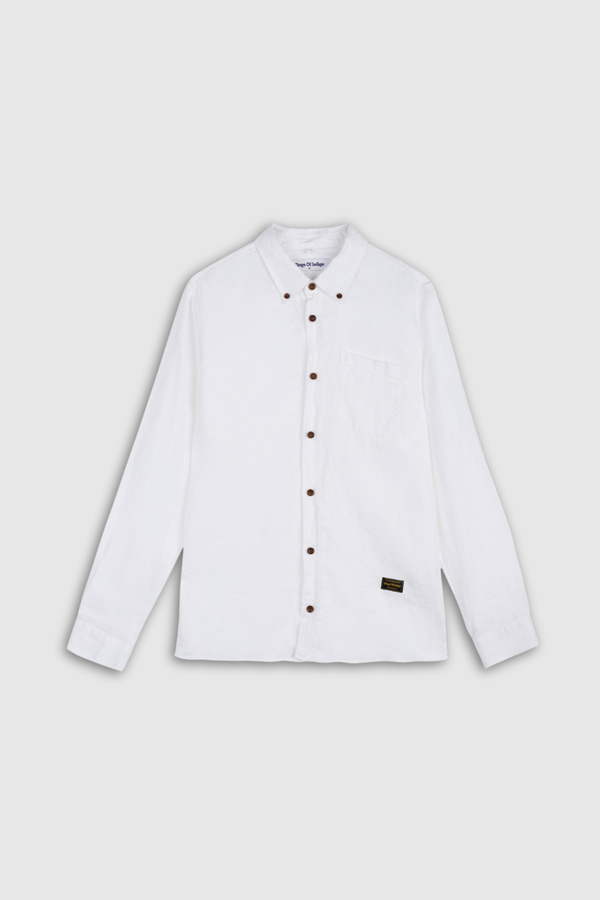 ENDA POCKET | OPTICAL WHITE LINEN
