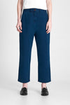 DARIA CROPPED | INDIGO HERRINGBONE