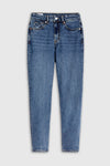 CAROLINE CROPPED STRETCH | ECO XAVIER BLUE MARBLE