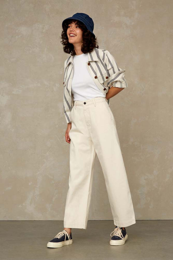 LEILA CROPPED | ECRU