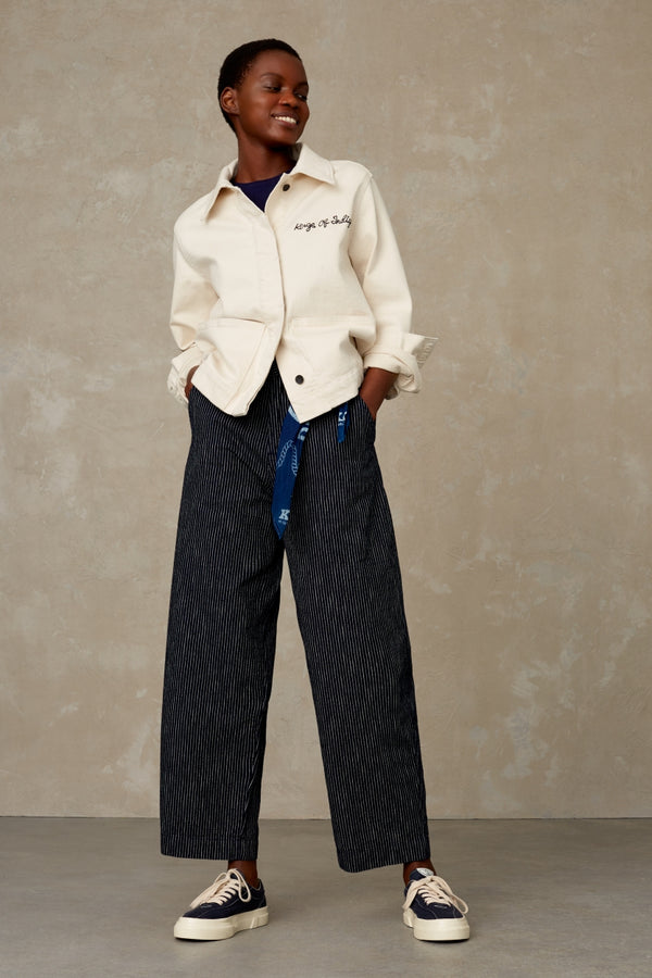 LEILA | STRIPE INDIGO