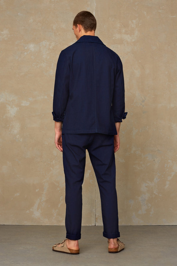 DAVID | INDIGO CRINKLE