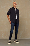 ENDA POCKET | SEERSUCKER DARK NAVY