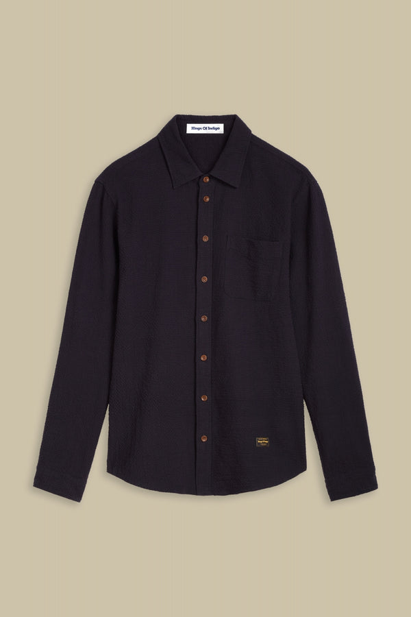 ENDA POCKET | SEERSUCKER DARK NAVY