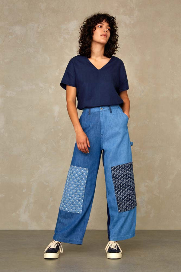 LEILA WORKER | AWARE DENIM COLOR BLOCK