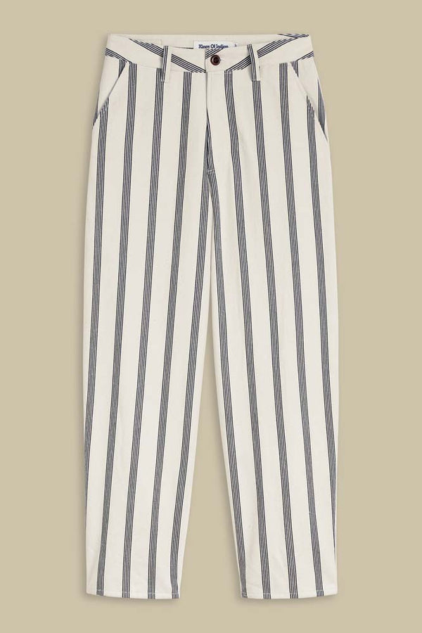 LEILA CROPPED | ECRU STRIPE