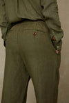 LOURDES | LEAF GREEN LINEN