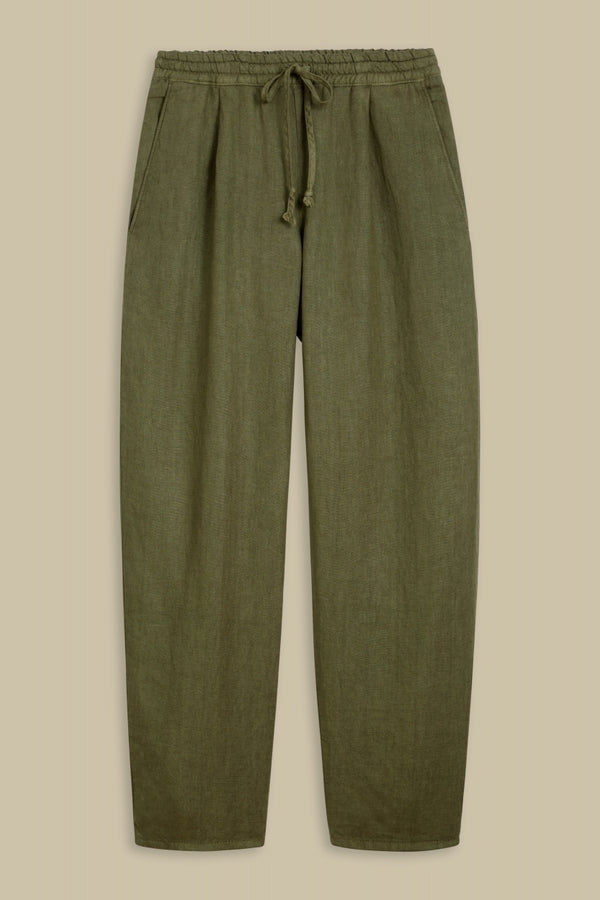 LOURDES | LEAF GREEN LINEN