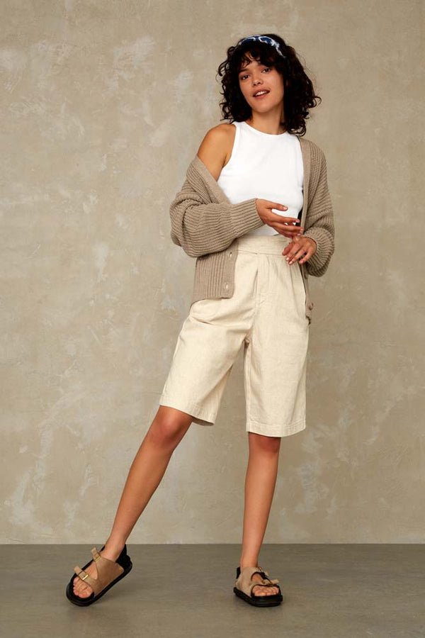 KALINDI SHORT | ECRU HEMP