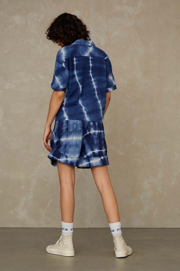 MARISOL SHORT | INDIGO TIE DYE