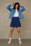 MARISOL SHORT | BLUE LINEN