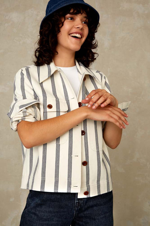 LAVINIA | ECRU STRIPE