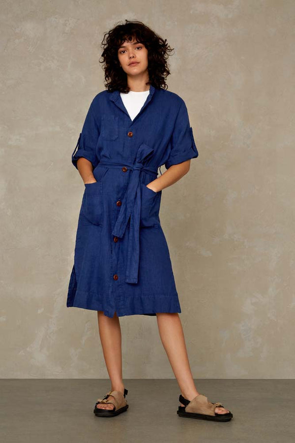 CALEDONIA | BLUE LINEN