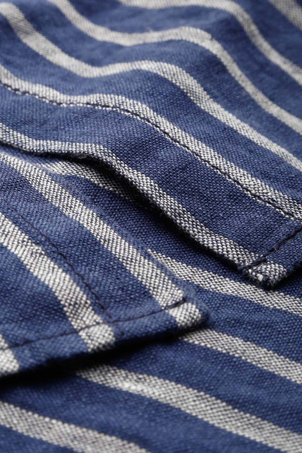 CATRIEN | LINEN NAVY STRIPE