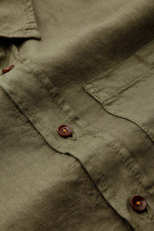 ENDA POCKET | LEAF GREEN LINEN