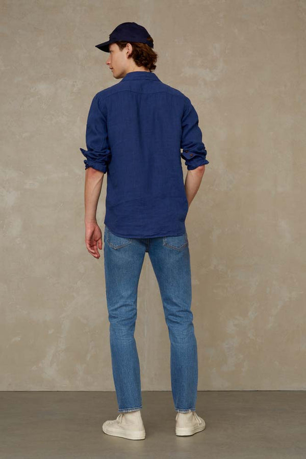 ENDA POCKET | BLUE LINEN