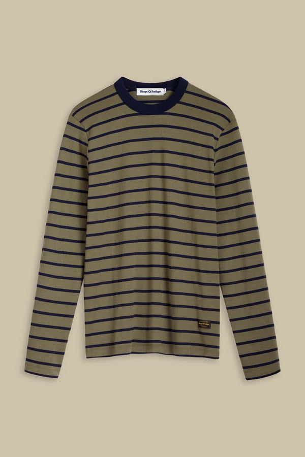 NEZER | BRETON STRIPE LEAF GREEN