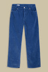LIORA CROPPED | MID BLUE CORD