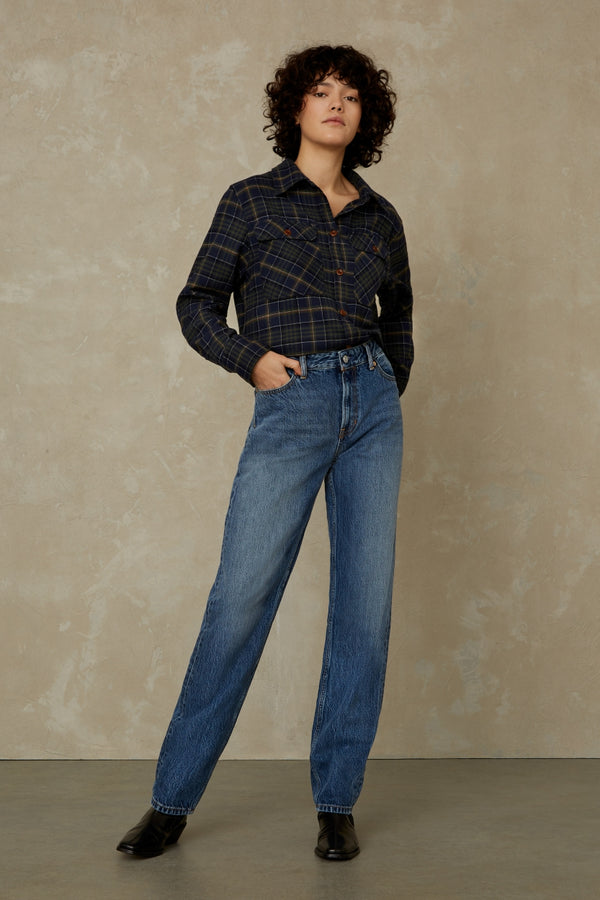 CHARLENE | BRUSHED DEEP FOREST CHECK