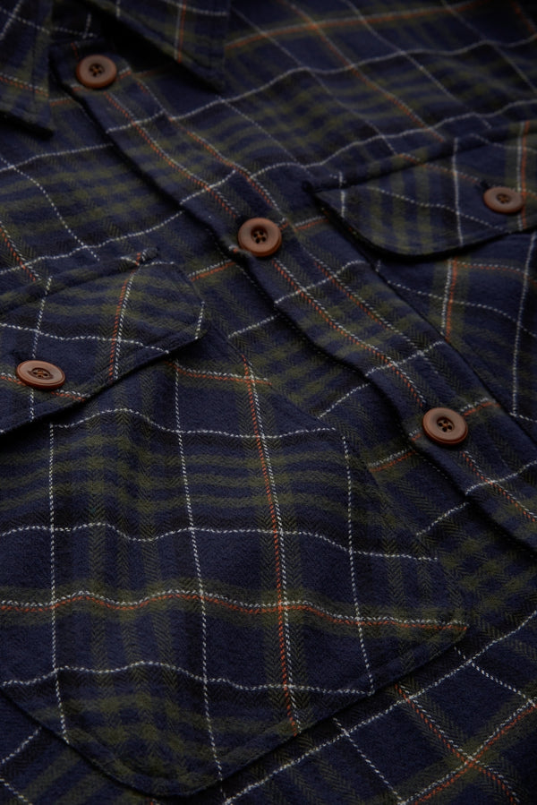 CHARLENE | BRUSHED DEEP FOREST CHECK