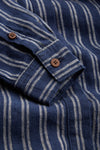 MAGGY | LINEN NAVY DOUBLE STRIPE
