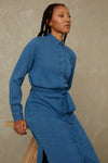 MAGGY | INDIGO STRUCTURE TENCEL