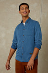 ENDA POCKET | INDIGO STRUCTURE TENCEL