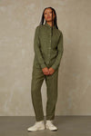TAJA | LEAF GREEN LINEN
