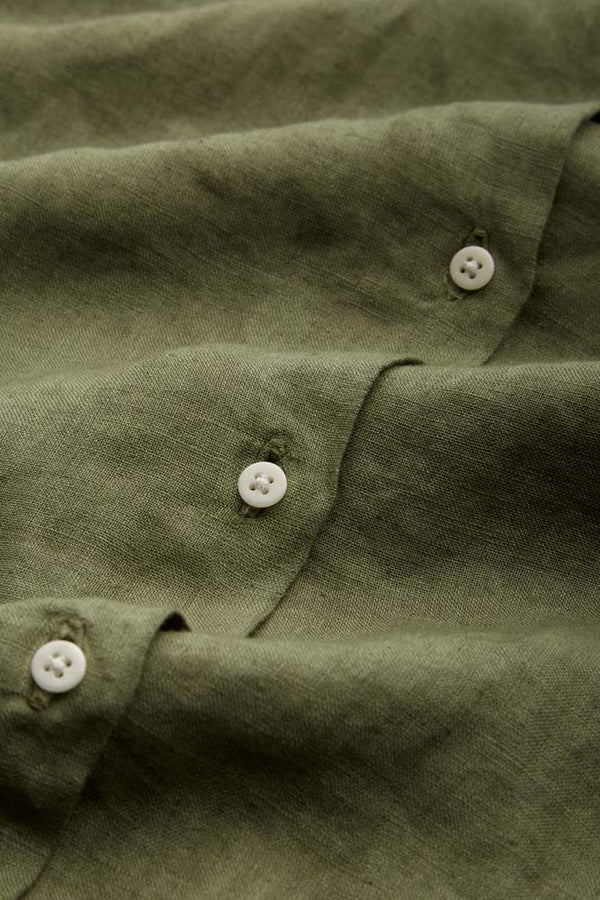 TAJA | LEAF GREEN LINEN