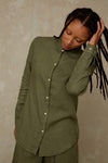 TAJA | LEAF GREEN LINEN