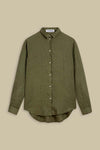 TAJA | LEAF GREEN LINEN